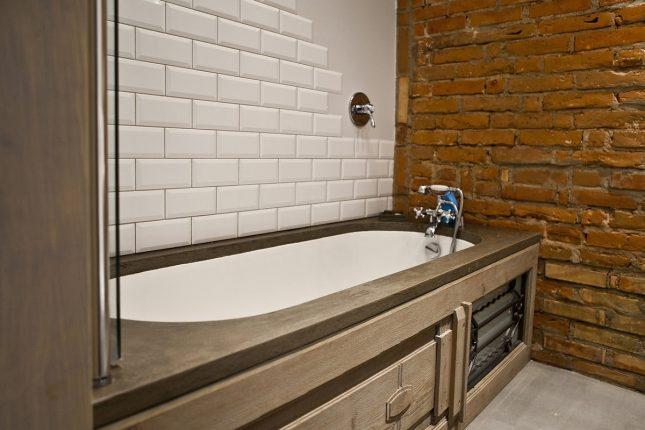 Оформление ванны в стиле лофт