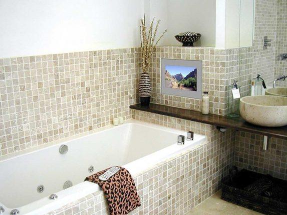 декор ванной комнаты плиткой