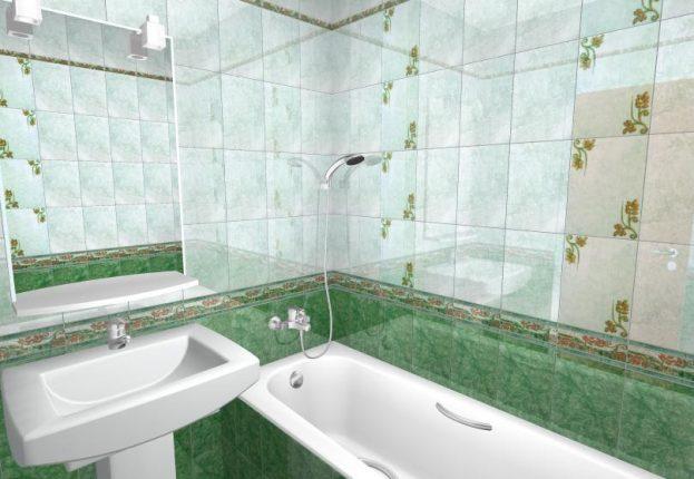 декор ванной комнаты плиткой