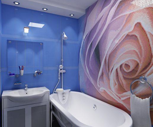 декор ванной комнаты плиткой