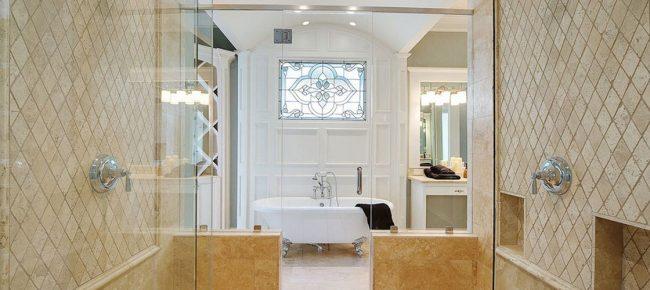 декор ванной комнаты плиткой