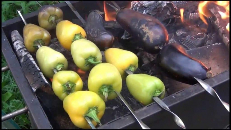 5 самых вкусных рецептов приготовления овощей на костре