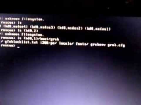 Booting from hard disk error, entering rescue mode