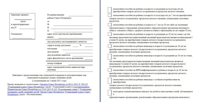 Детская карта при рождении ребенка в 2019 году в спб: условия получения, сумма, документы и магазины