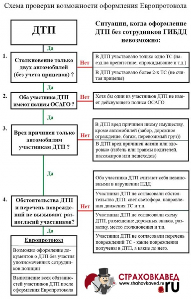 Европротокол по осаго: как составить, сроки подачи, требования и варианты получения выплаты