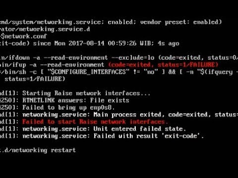 Failed to start lsb: bring up/down networking
