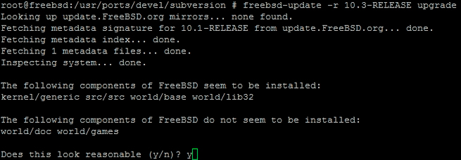 Freebsd 10 обновление системы с помощью freebsd-update