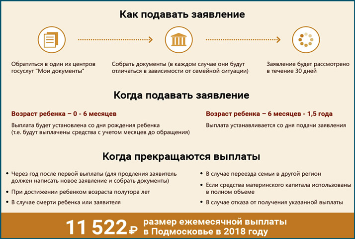 Громовские выплаты в 2019 году в московской области: единовременные и ежемесячные пособия при рождении ребенка в подмосковье