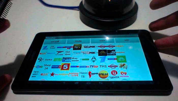 Как подключить планшет к триколор тв и настроить телевидение