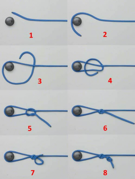 Как правильно привязать леску к удочке