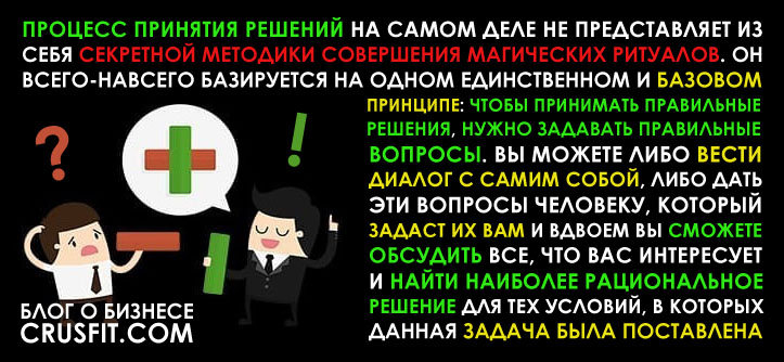 Как принимать правильные решения
