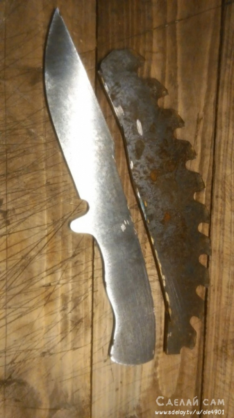 Как сделать нож из пилы своими руками