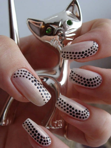 Как сделать узоры на ногтях иголкой гель-лаком при помощи сухой и мокрой техники рисования