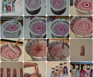 Как сделать водный маникюр