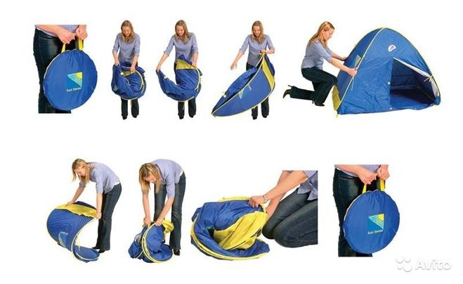 Как собрать палатку восьмеркой