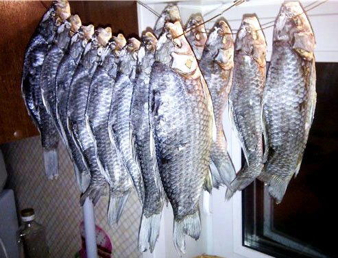 Как завялить карася