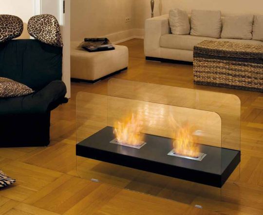 Камины стеклянные – огненное шоу в вашем доме