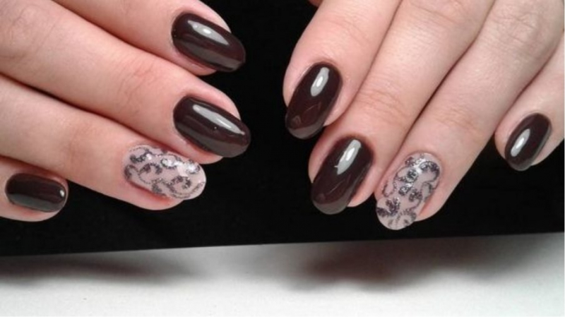 Коричневый маникюр: дизайн ногтей в бежевых тонах и сочетание оттенков