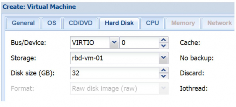 Kvm добавить целиком жесткий диск виртуальной машине