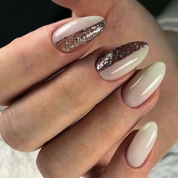 Маникюр на миндалевидные ногти 2018: варианты дизайна