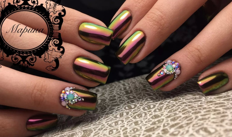Маникюр на прямоугольные ногти: дизайн на фото