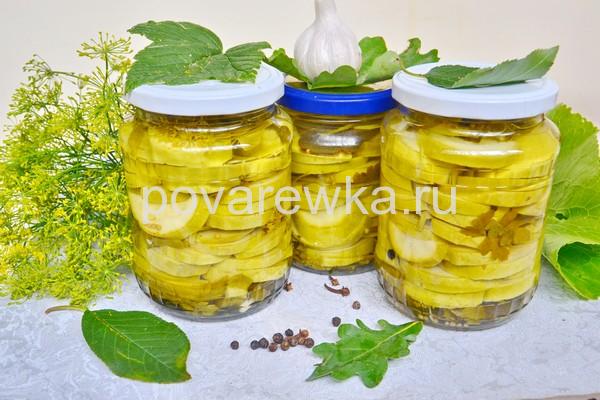 Маринованные кабачки на зиму: пальчики оближешь, в банках, рецепт, консервировать, приготовление, хрустящие, вкусные, фото и видео