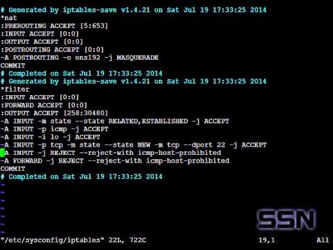 Настройка iptables в centos 7