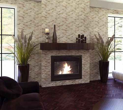 Облицовочная плитка для камина: виды, особенности укладки