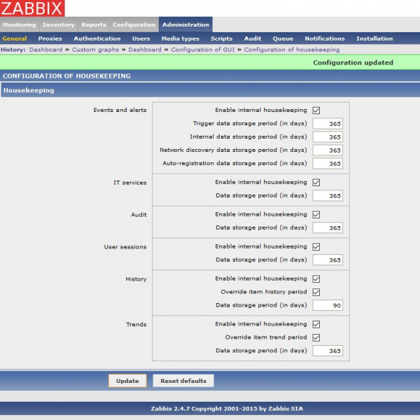 Обновление zabbix 2.4 до 3.0