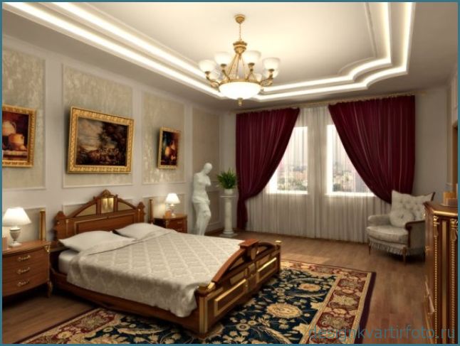 Отделка спальни, фото подборка