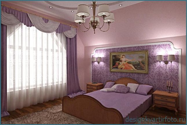 Отделка спальни, фото подборка