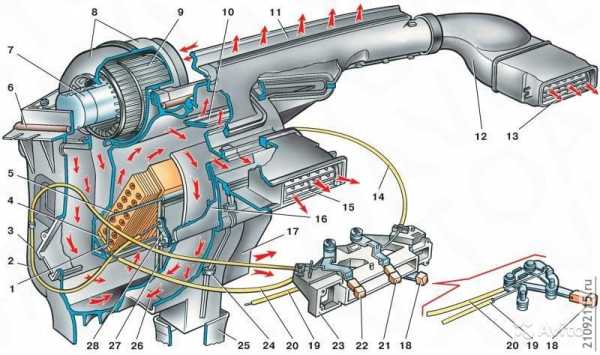 Печка ваз-2115. ремонт основных составляющих