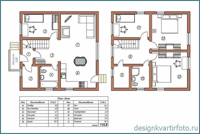 Планировка дома, фото подборка