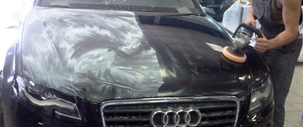 Полировка кузова автомобиля после покраски