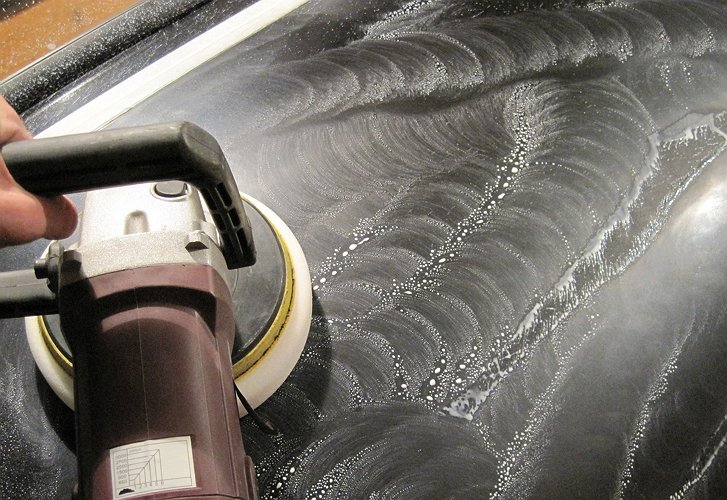 Полировка кузова автомобиля после покраски