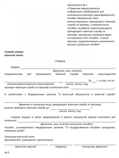 Пособие жене военнослужащего по призыву в 2019 году — размер, условия получения, оформление