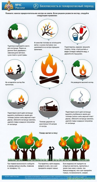 Правила разведения костра в лесу