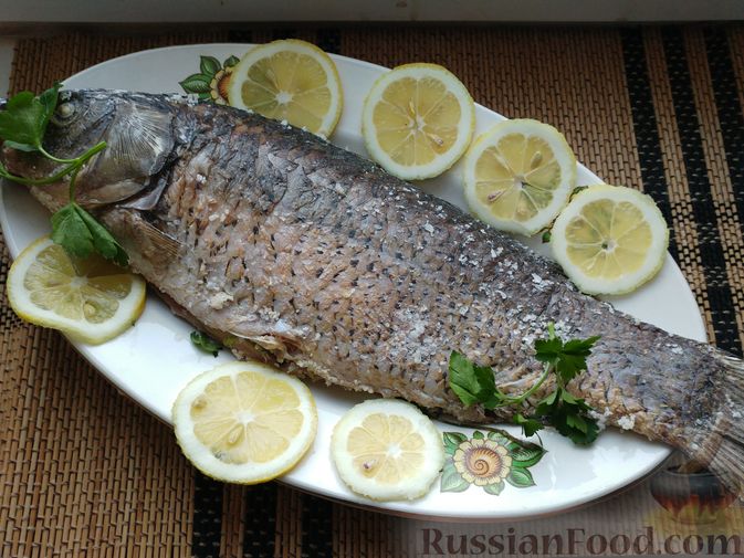 Приготовление рыбы в соли
