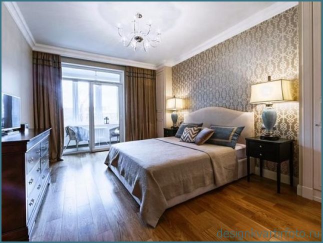 Прямоугольная спальня, фото подборка