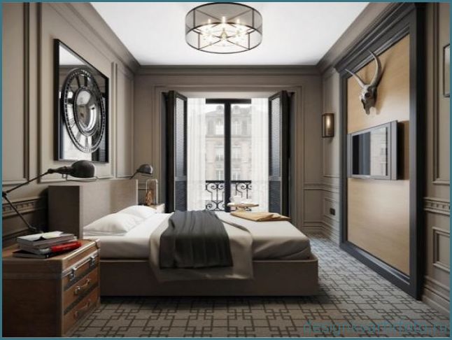 Прямоугольная спальня, фото подборка