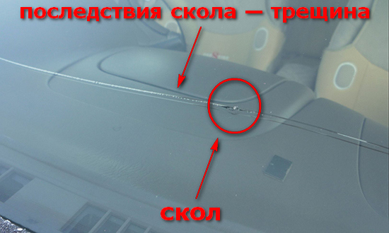 Ремонт или замена лобового стекла