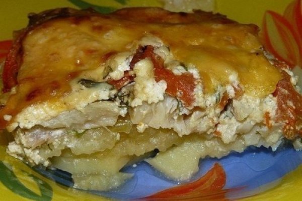 Рыбная запеканка с картофелем