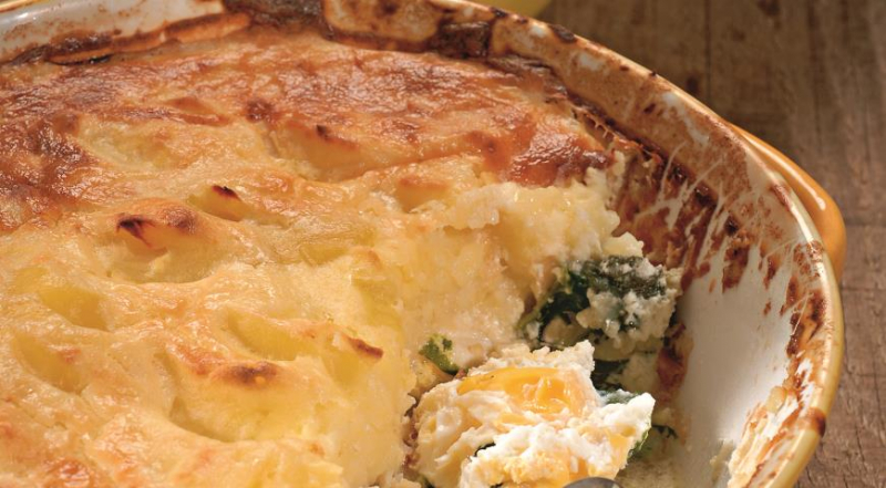 Рыбная запеканка с картофелем