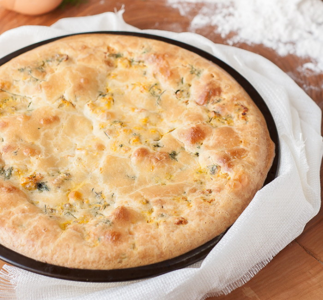 Рыбный пирог из жидкого теста