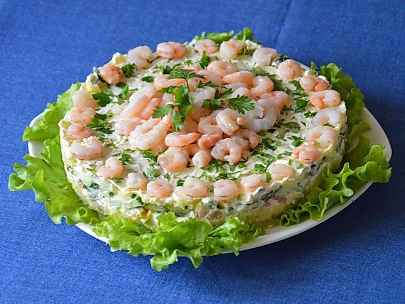 Салаты с красной рыбой
