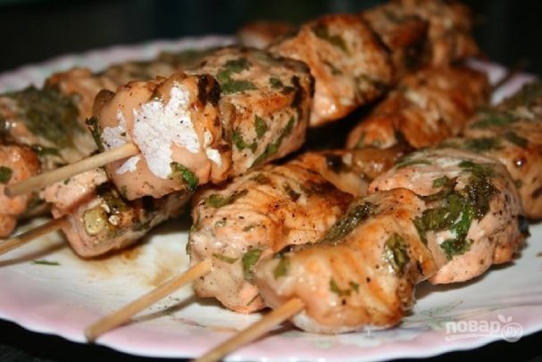 Шашлык из осетра