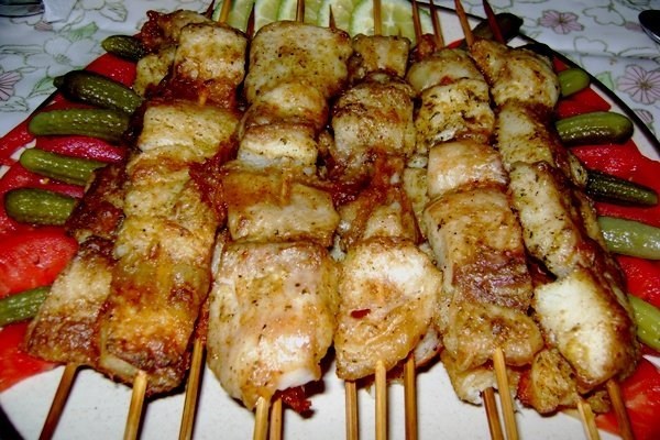Шашлык из осетра