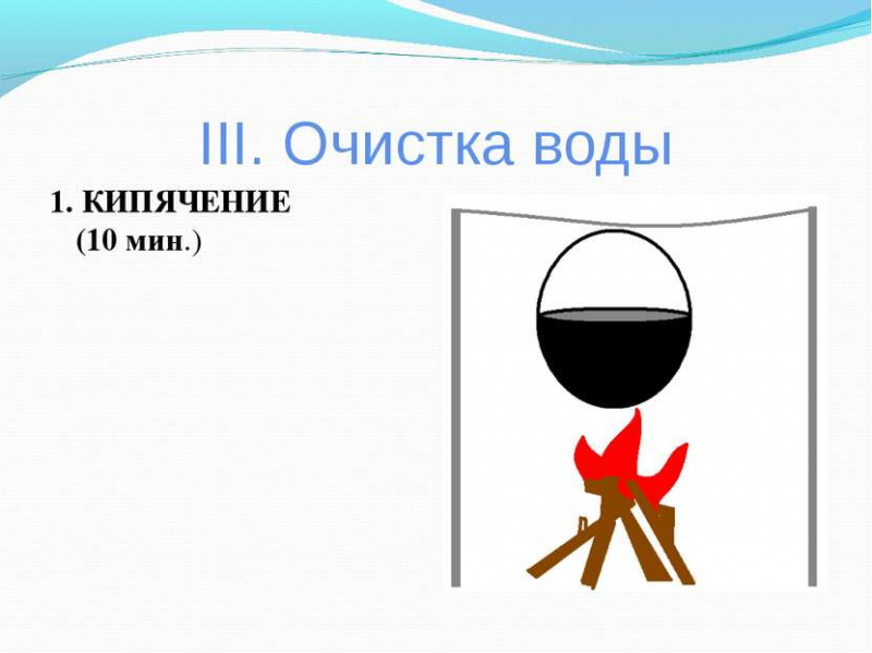 Способы очистки воды в природных условиях