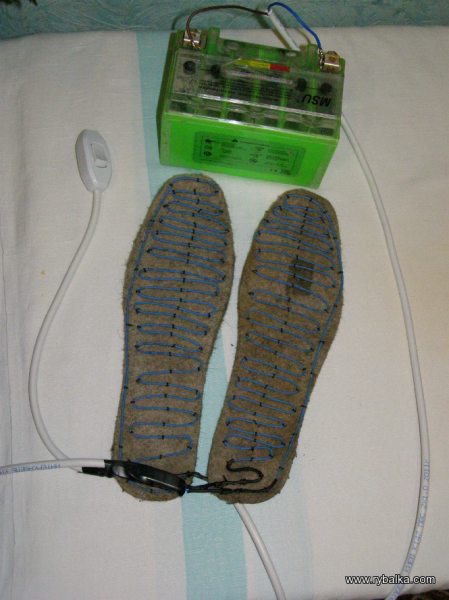 Стельки с подогревом своими руками