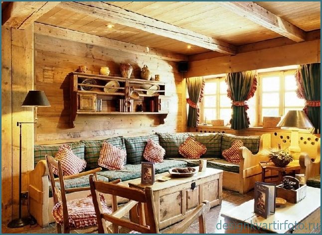 Стиль кантри в интерьере, фото подборка